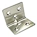 Smbbit Stainless Steel Shelf Support Corner Brace Angle Bracket Angle Code Right Angle 6 Hole, 38mm x30mm x1.3mm(Thick) (8Pack)