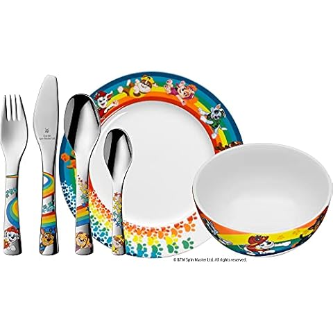 WMF Vajilla Infantil Patrulla Canina con Cubiertos de Acero Inoxidable Cover