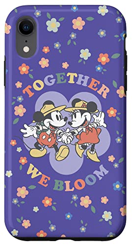 Coque iPhone XR Disney Mickey antichoc étui silicone Together We Bloom