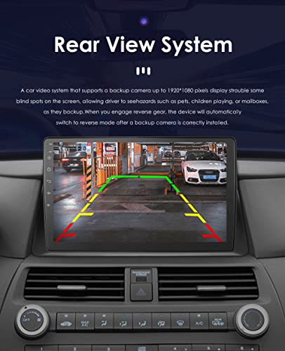 Hizpo Carro Android Stereo para Honda Accord 8º 2008-2013, tela sensível ao toque QLED de 10,1 poleg