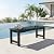 Sunnibety Weatherproof HIPS Outdoor Bench, 2-Person Patio Dining Bench, All-Weather Poly Lumber Garden Bench, Never Rot or Fade, Park Bench with Wood Grains for Porch, Garden, Deck, Entryway, Black
