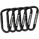 [ラドウェザー] カラビナ キーホルダー 軽量で錆びないアルミ製 コスパ の5個セット 耐荷重80kg 防災グッズ キャンプ キーリング