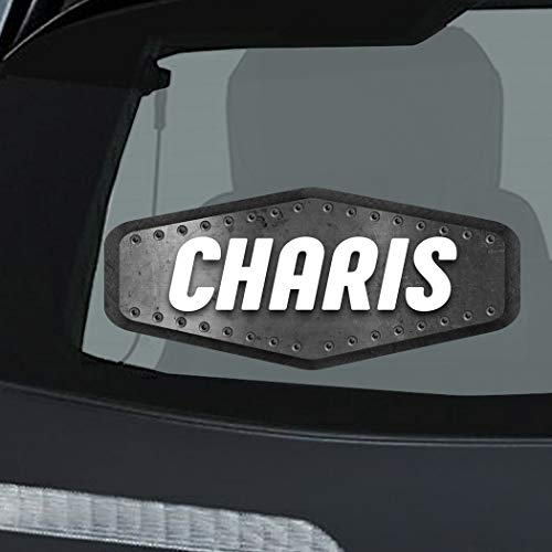 Makoroni - Charis Name Car Laptop Wall Sticker Decal - 8'x4', #b89