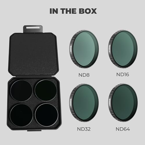 Image of Freewell ND8, ND16, ND32, ND64 Standard Day Filter Set for Osmo Action 6 | Essential for Daylight Filming