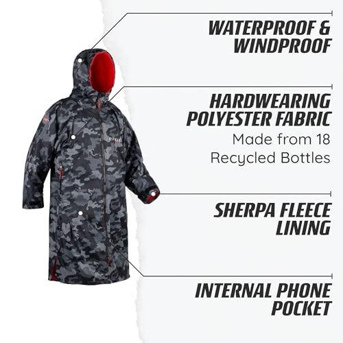 Osprey Wickelmantel für Kinder und Erwachsene, wasserdichter Wickelmantel, Schwimmen und Strand, Unisex, Camo M