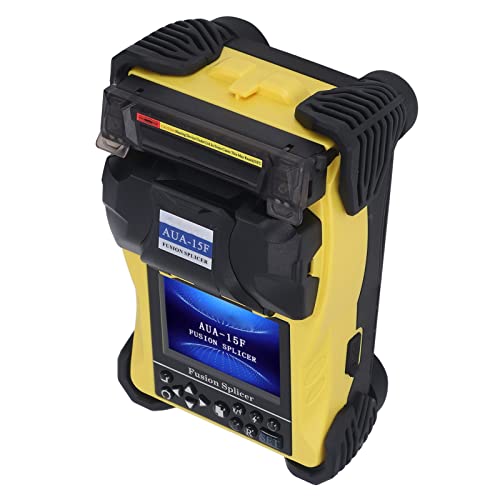 Fiber Spliter, Spliter Fiber Machine Optic Wire Cable Máquina de Soldadura de Fusión en Caliente con Visualización LCD de Color TFT para el Empalme de Fibra de Fibra (Enchufe de la UE 100-240V)