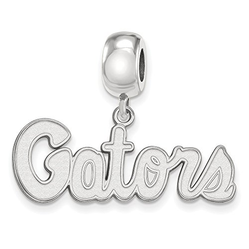 Florida Bead Charm Small (1/2 Inch) Dangle (Sterling Silver)