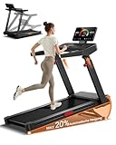 CURSOR Laufband für Zuhause mit 20% Automatischer Steigung, 14 KM/H Laufbänder mit 4-stufig Verstellbarer Konsole, 3.5 HP Treadmill for Home mit LED-Anzeige, Max. 180 KG