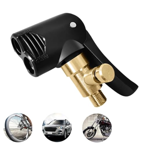 Image of STHIRA Universal Valve Adapter for Tyre Air Pump 2 in 1 Valve Adaptors Durable Air Pump Converter Adapter for Schrader & Presta Multi-Purpose Air Pump Adapter for Car, Bike Motorcycle Tires