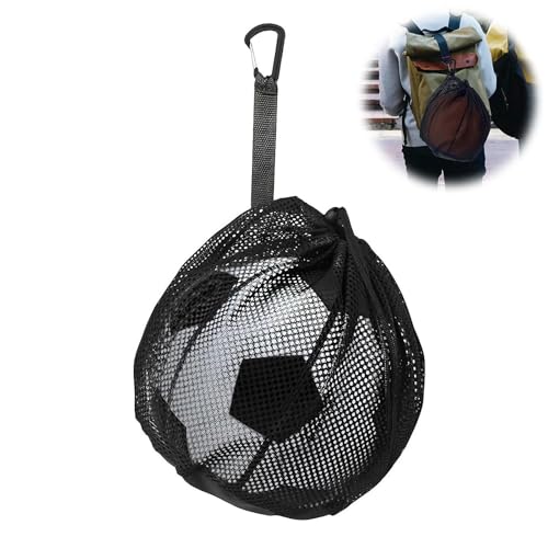 YueJieSelected Ballsack, Ballnetz 1 Ball mit Clip, Basketball Tasche...