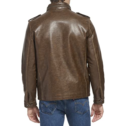 Levi's Mens Vintage Deer Faux Leather Sherpa Military Jacket Big & Tall4