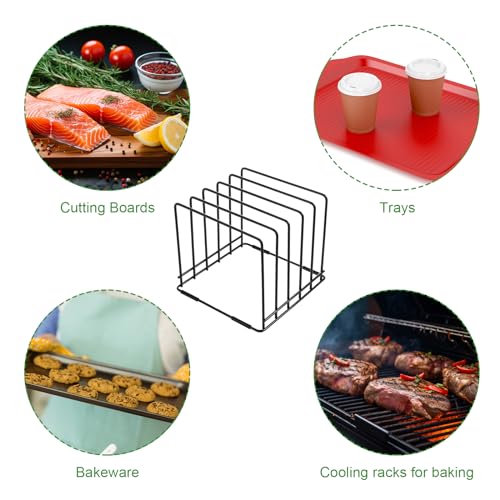 Soporte para tablas de cortar de acero carbono negro miniatura 5