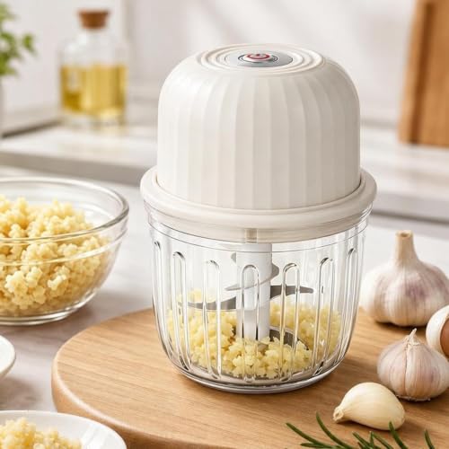 Picadora eléctrica para preparar sofritos de cebolla pimiento y ajo rápido 4