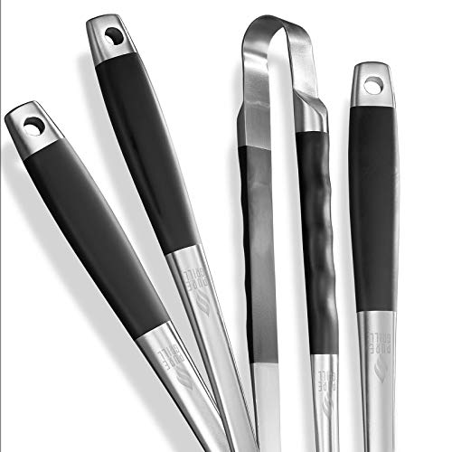 Set de 4 utensilios para asado en acero inoxidable miniatura 3