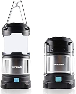 IPX5 wasserdicht tragbare LED Camping Laterne Helle Campinglampe Gartenlaterne Led USB Lampe Taschenlamp eingebaute wiederaufladbare 4400mAh Power Bank,4 Licht Modi für Nachtfischen,Jagen