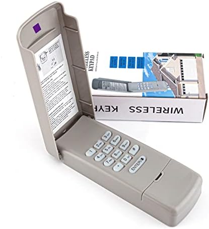 for LiftMaster 377LM Wireless Keypad/Keyless Entry Compatible with Purple Learn Button Sears Craftsman | Chamberlain Garage Door Openers 315Mhz Security +