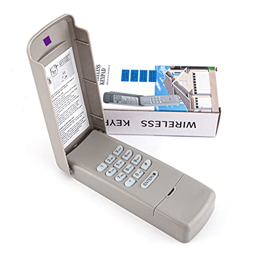For Liftmaster 377Lm Wireless Keypad/Keyless Entry Compatible With Purple Learn Button Sears Craftsman | Chamberlain Garage Door Openers 315Mhz Security + #TOP24
