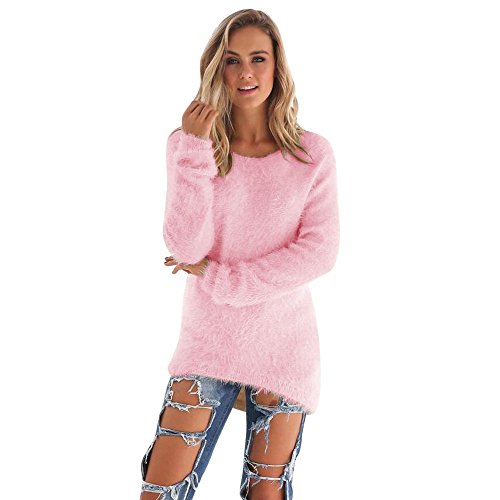 Preisvergleich Produktbild ITISME Damen Strickjacke Womens Casual Solid Langarm Pullover Pullover Bluse Sweatershirt