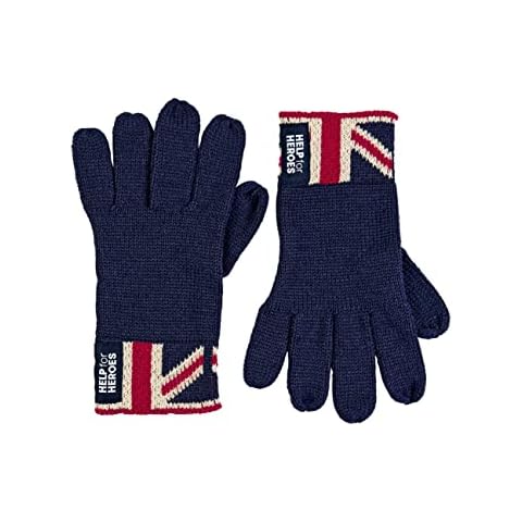 Help for Heroes Men's Union Jack Gloves in Navy Cover