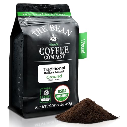 The Bean Organic Coffee Co. Il Chicco Italian Roast, Dark, Ground, 16 oz