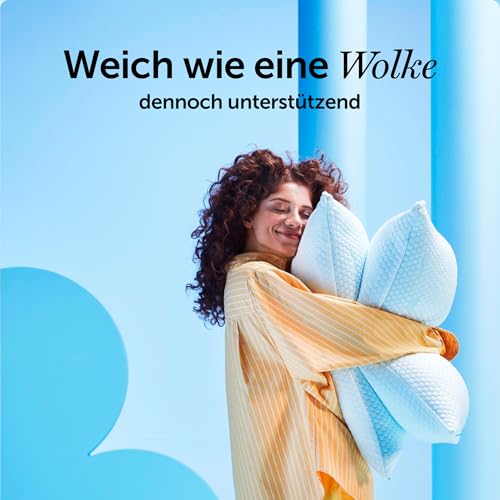Cloudpillo Kopfkissen 40x80 cm – Ergonomisches Memory-Foam-Kissen für Seitenschläfer,...