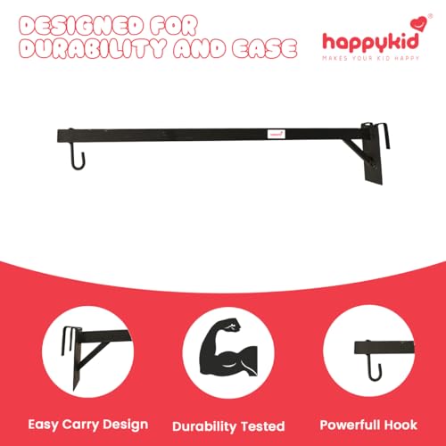 Image of Baby Window Hanger for Cradle | Up to 25 Kg Metal Rod (Wine Colour)