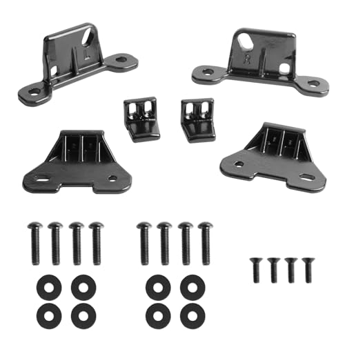 Hard Top Mounting Bracket kit Compatible with 2018 2019 2020 2021 2022 2023 2024 2025 Jeep Wrangler JL 4XE Gladiator JT, Black Powder Coat