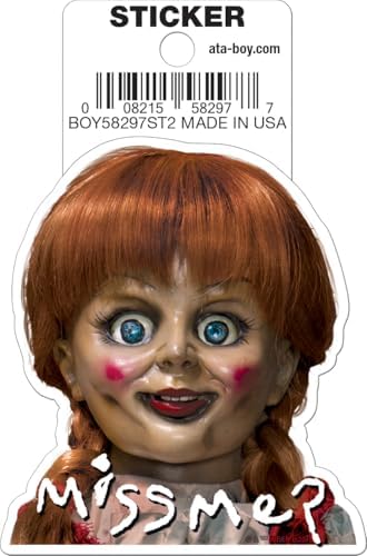 Ata-Boy Annabelle Miss Me 3" Die Cut Vinyl Sticker image 2