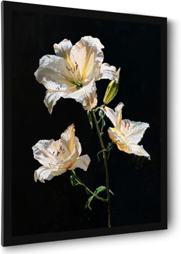 Flowers Bathroom Wall Art Prints Canvas Art Wall Decor Framed