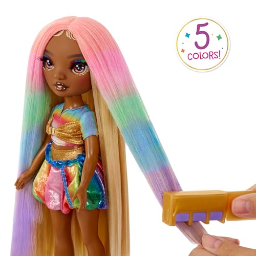 Rainbow High Muñeca Meline 11" con Kit para Peinar miniatura 3