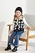 AlisOker Toddler Girls Boys Fleece Vest Winter Warm Clothes Buffalo Plaid Christmas Jacket Kids Puffer Quilted Gilet Coat