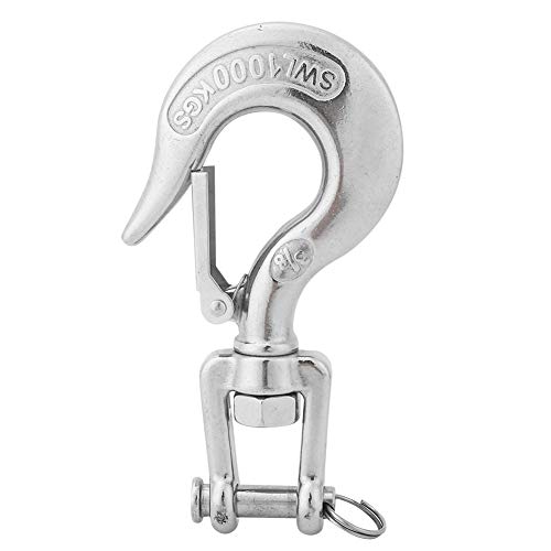 Lightweight High Hardness Durable Wear-Resistant Hook With Latch, Jaw Hook, for Boat Kayak(3/8″)’