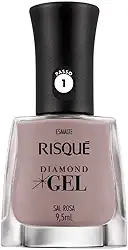 Risqué Esmalte Diamond Gel Sal Rosa Cremoso 9 5 Ml