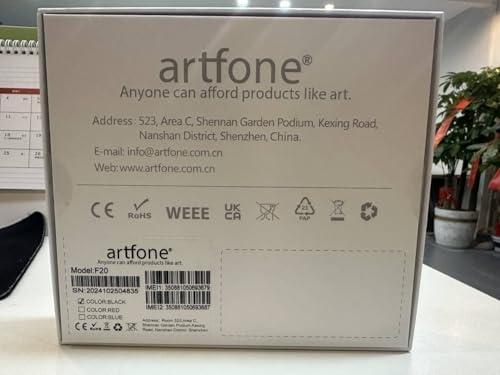 artfone F20 Seniorenhandy Klapphandy Ohne Vertrag丨2G GSM Handy für Senioren丨Dual SIM Großtasten Mobiltelefon丨2,4 Zoll Farbdisplay丨SOS Notruftaste丨FM Radio丨Sprachansage丨Kurzwahl丨1300mAh Akku - Rot