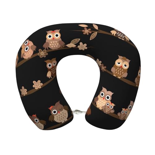 Almohada cervical de poliéster color negro miniatura 1