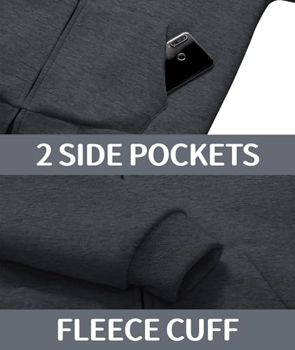 Mens Fleece Hoodies Zip Up Warm Thick Winter Jacket - image 6