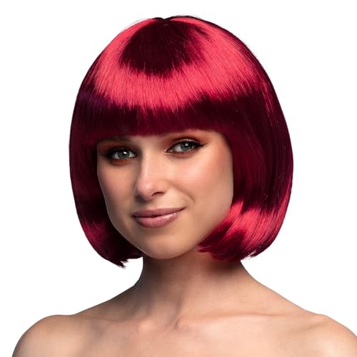 Boland - Perruque cabaret, mi-longue, bob avec franges, cheveux synthétiques, coiffure, fête à thème, carnaval, soirée déguisée, costume
