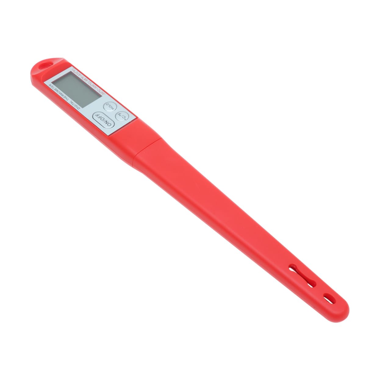 PRETYZOOM 3piezas Digital De Probeta De Inoxidable Para Alimentos Medidor De Temperatura Instantáneo Para Cocina y Bbq Rojo
