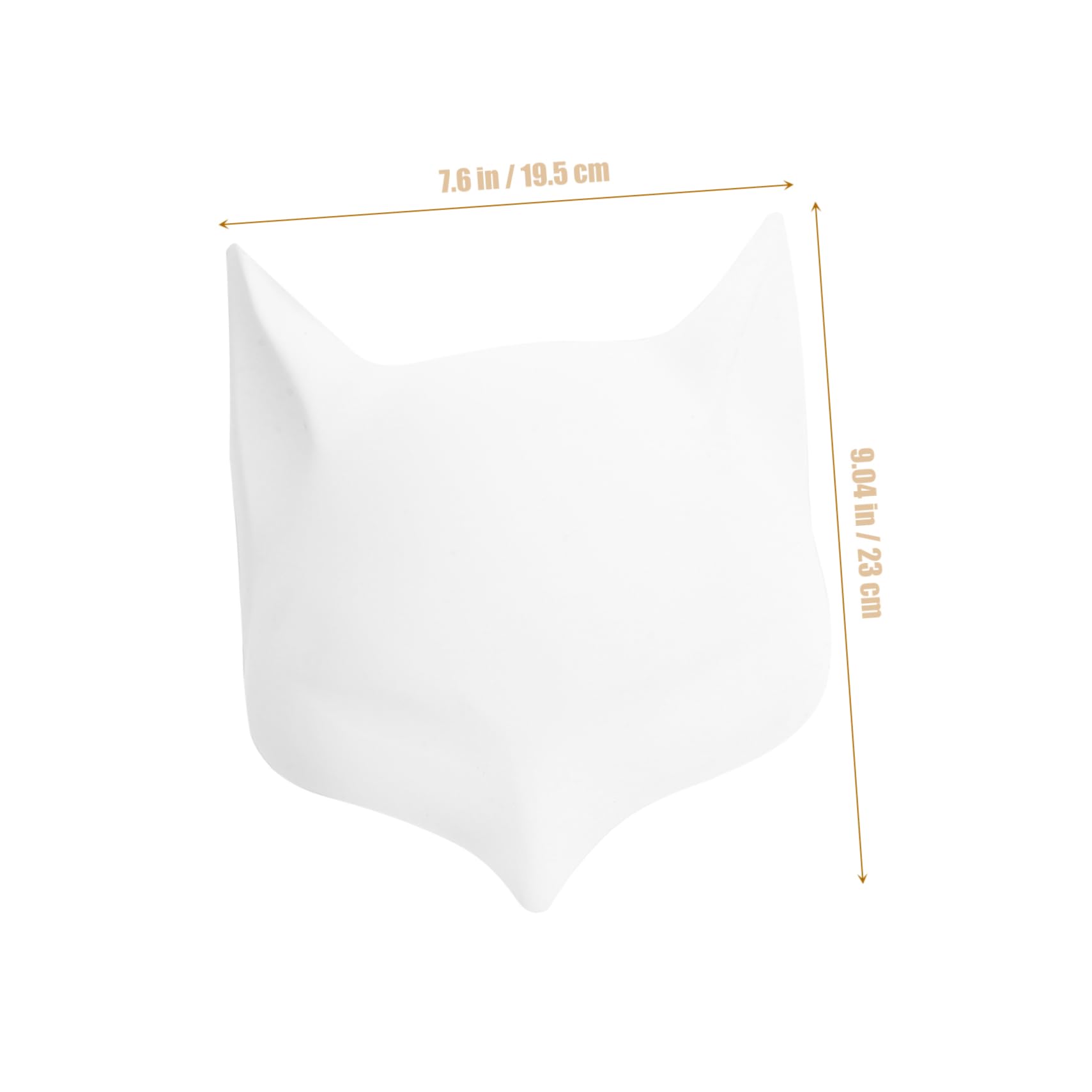 YARNOW 16 Maschere Bianche da Dipingere per Halloween Maschere Vuote Diy Volpe e Coniglio PVC Non Dipinte per e Cosplay