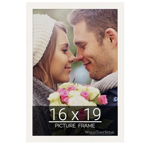 wallsthatspeak 16x19 white Picture Frame for Puzzles Posters Photos or Artwork