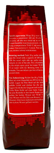 Mate Tee Mateine Caffeine I Ungeröstet, ohne Stängel und nicht pulvrig Tradicional - Starke Mate Tee aus Paraguay I Koffeinhaltiger | Energie und Detox Getränk 500 g I 0,5 Kg