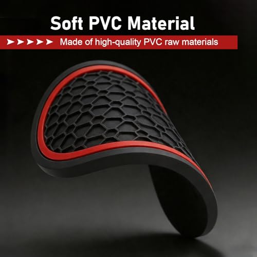 4 Piezas Posavasos de Silicona para Auto Rojo 2.76 pulg miniatura 4