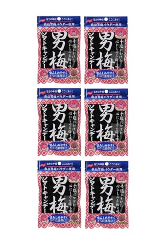 【まとめ買い】男梅ソフトキャンデー ６個