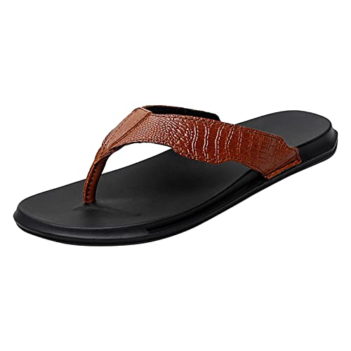 Tongs d'été tendance pour homme avec semelle plate ultra confortable