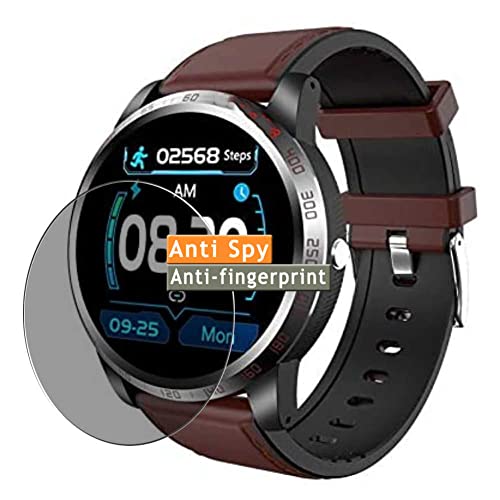 Vaxson Privacy Screen Protector, compatible with NiceFuse W3 1.3" Smartwatch smart watch Anti Spy Film Protectors Sticker [ Not Tempered Glass ]