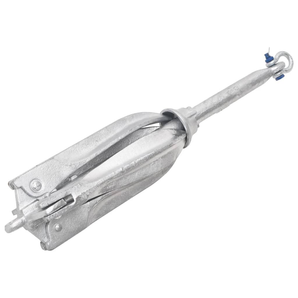 SKM Ancre pliante argentée 12 kg fonte malléable poids : 12,48 kg 94274
