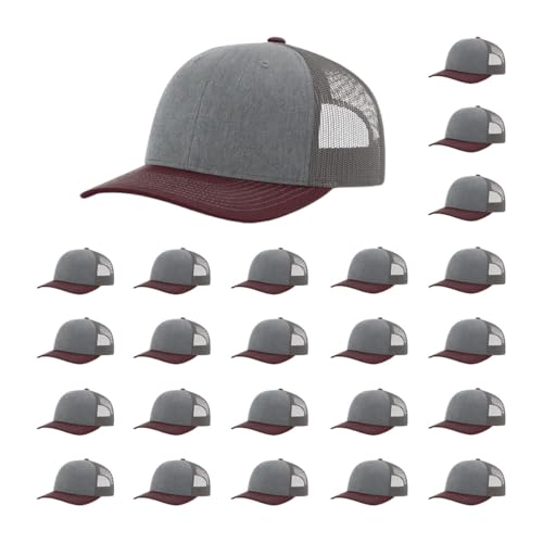 Richardson 112 Classic Six-Panel Adjustable Snapback Trucker Cap | Bulk Packs Available