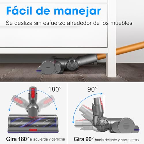 Cepillo motorizado compatible con Dyson V11 V15 V10 SV11, cabezal multisuperficie 8