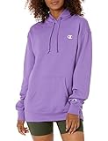 Champion Damen Powerblend Oversized Hoodie C Logo Kapuzenpullover, Creative Mauve-407d55, X-Large