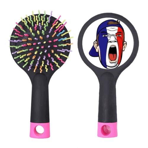 Brosse à cheveux démêlante base coussin avec bonnet maquillage visage France